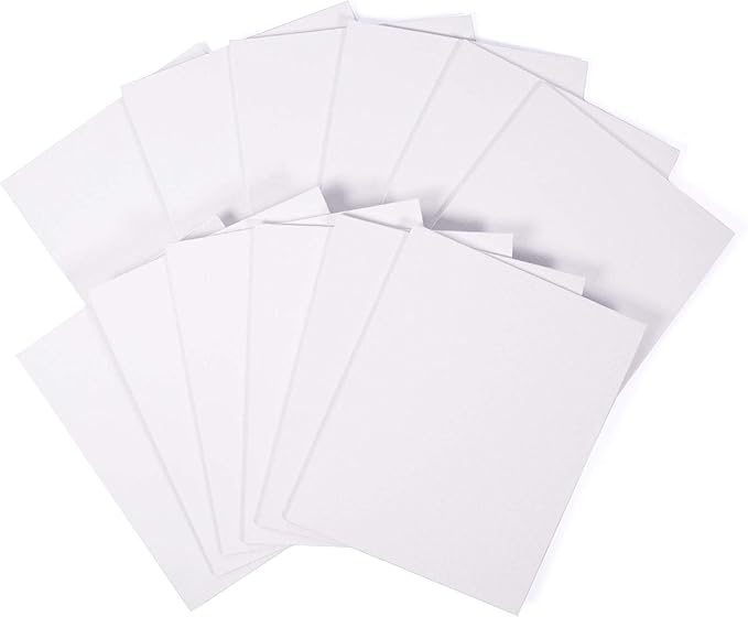 Horizon Group USA Painting Panel Canvas Boards, 9" x 12", Pack of 12