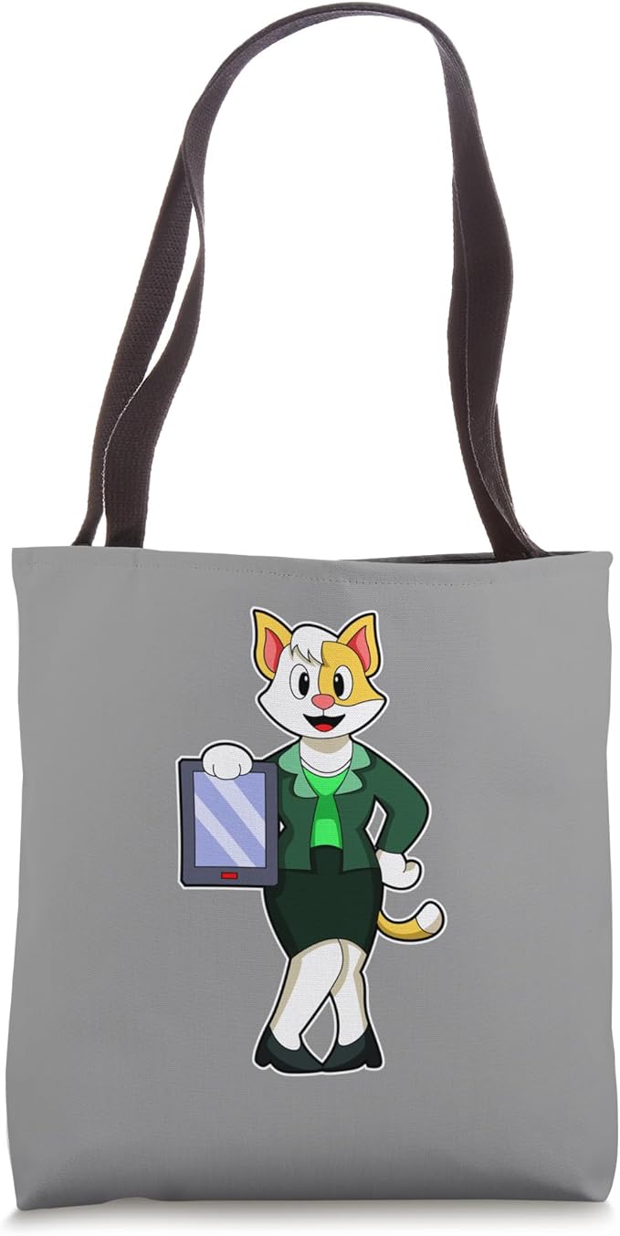 Cat Secretary Clipboard Office Tote Bag