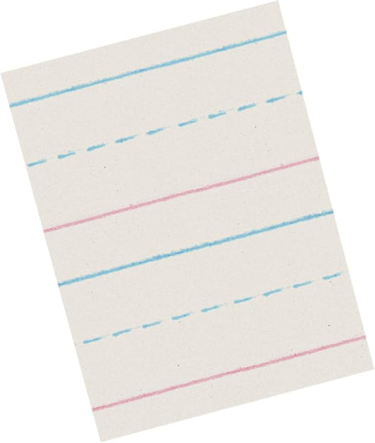 School Smart Zaner-Bloser Writing Paper, Handwriting Practice Lined Paper, Grade 2 Learning, 5/8 Inch Rule, 10-1/2 x 8 Inches, 500 Sheets