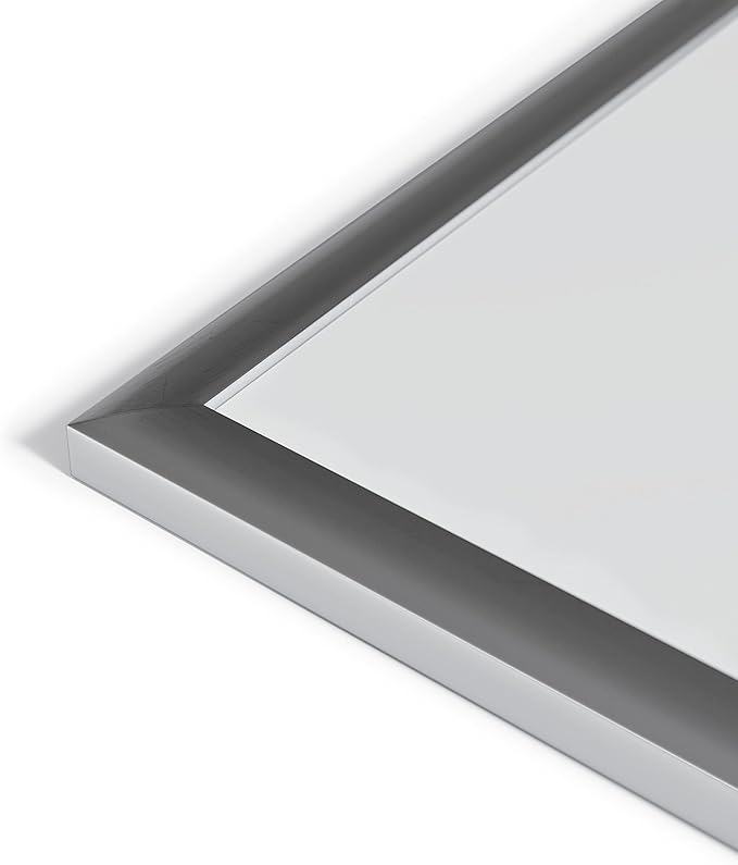 U Brands Magnetic Whiteboard 48" x 72", Large Dry Erase Board with Silver Aluminum Frame, Wall Mounted White Board for Office, Classroom & Conference Room, 6' x 4'