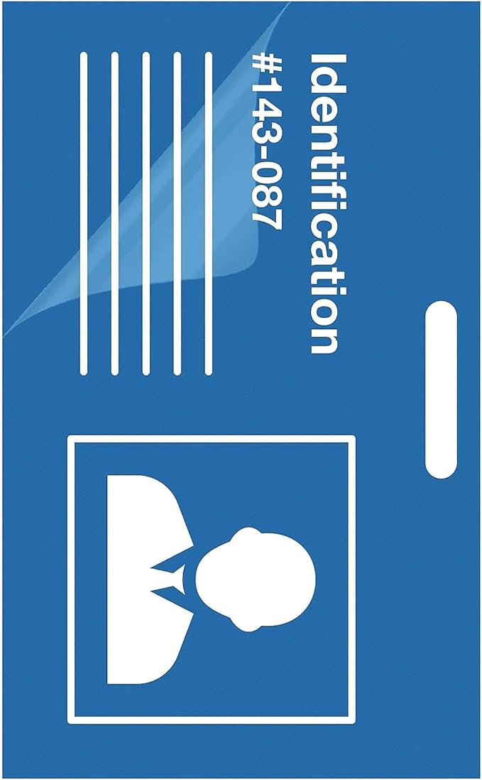 Fellowes 52050, Glossy Pouches - ID Tag Punched, 7 mil, 100 Pack