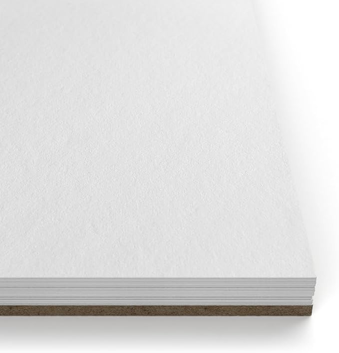 ARTEZA Drawing Paper Pad, 8 x 10 Inches, Pack of 1, 50 Sheets, Spiral Bound Artist Drawing Books, Durable Acid Free White Sketch Paper