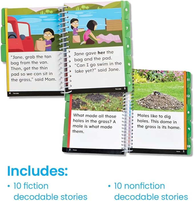 hand2mind Guided Phonics + Beyond Decodable Books Unit 4, Books for Beginning Readers, Science of Reading Classroom Materials, Learn to Read Leveled Readers, Preschool Curriculum for Teachers