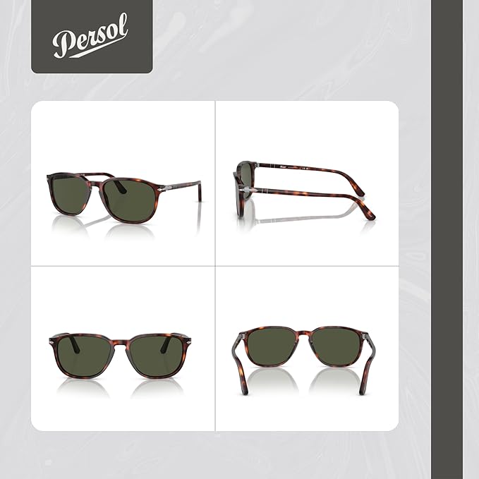 Persol PO3019S Square Sunglasses for Men '+BUNDLE with ACCESSORY EYEWEAR KIT