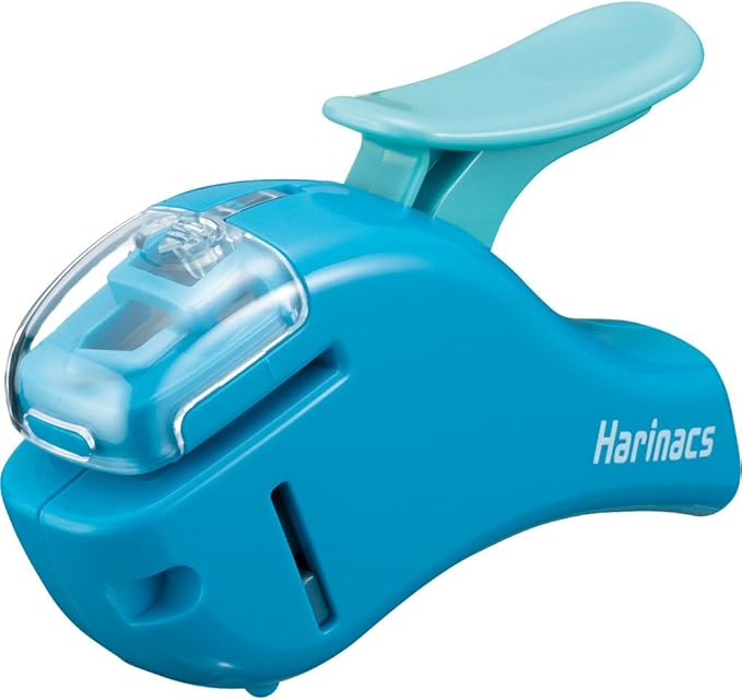 Kokuyo Stapleless Stapler, Harinacs Handheld Staple-Free, Up to 5 Sheets No Staple Binding, Portable Holeless Compact Alpha, Blue, Japan Import (SLN-MSH305B)