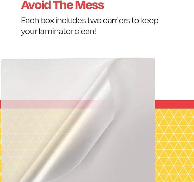 School Smart Laminating Pouches, 9 x 11-1/2 Inches, 3 mil Thick, Pack of 100 - 086081