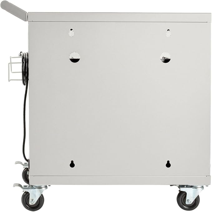 Tripp Lite 32-Port USB Charging Cart Storage Station for Android & Tablet, White (CSC32USBW)