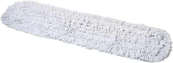 48 Inch Commercial Dust Mop Replacement Head – Reusable Cotton Dust Mop Refill for Floor Cleaning and Janitorial Use