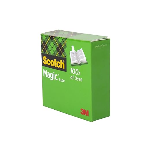Scotch Magic Tape, Invisible, Home Office Supplies and Back to School Supplies for College and Classrooms, 3 Rolls