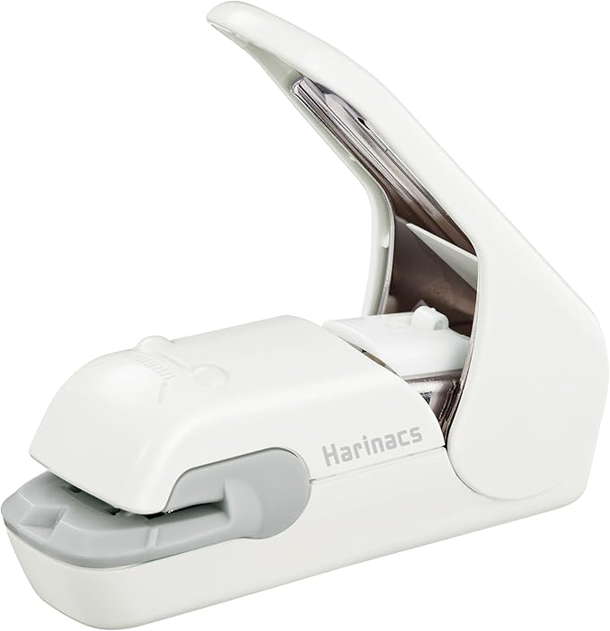 Kokuyo Stapleless Stapler, Harinacs Desktop & Handheld Staple-Free, Up to 5 Sheets No Staple Binding, Portable Compact Holeless Stapler, Pale White, Japan Import (SLN-MPH105PW)