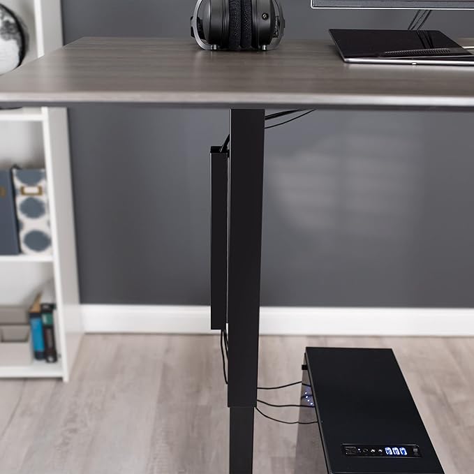 VIVO Steel Magnetic 14 inch Cable Management Channel for Under Desk Leg, No Drill Cord Organizer for Home Office, Black, DESK-AC01-1MB