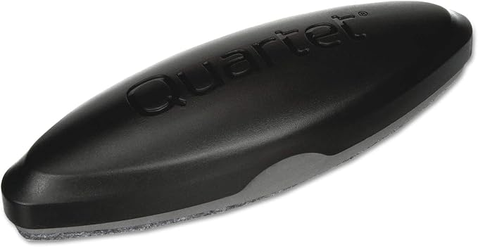 Quartet Eraser, 2-in-1, Whiteboard/Chalkboard, Magnetic, 6-1/2"x1-3/8", Oval, Black (BFEB2)