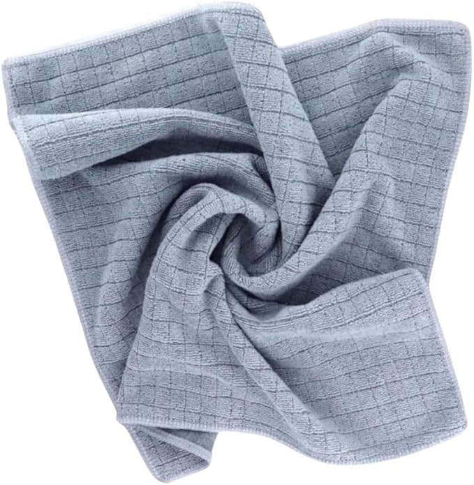 Microfiber Cleaning Cloth- Set of 3 - Cleaning Supplies, 16x16 inch (40x40cm) - Dish Towels for Kitchen - car Cleaning Supplies, Apartment Essentials (Pink, Green, Gray)