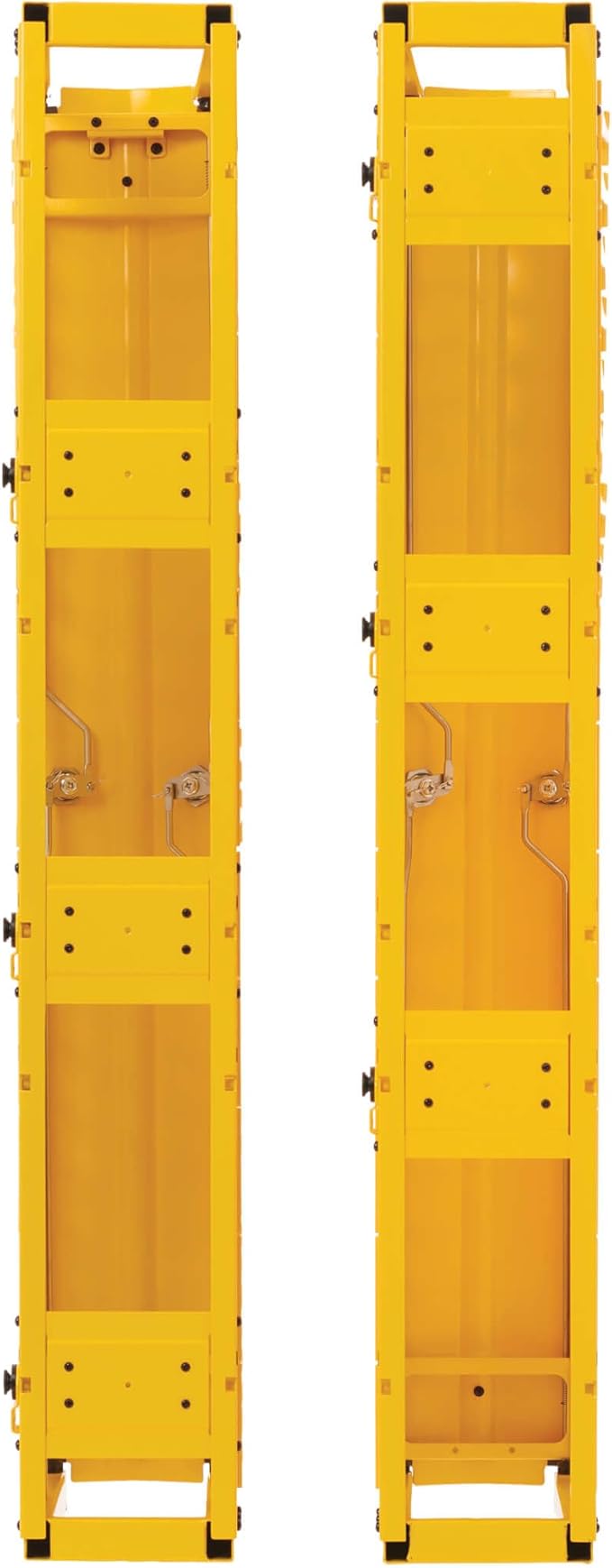 Tripp Lite Vertical Cable Manager, High-Capacity Deep Double Finger Duct, Front-Facing Cover, Two 3.5 feet Tall Sections, 6 inch Wide x 11.4 inch Depth, Yellow, 5-Year Warranty (SRCABLEVRT6HDFC)
