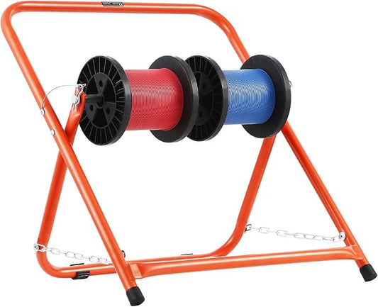 VEVOR Cable Caddy, Heavy Duty Steel Frame, Spool Holder for Electrical Wires, Portable Wire Dispenser for Up to 20 in Diameter Spools, 100 lbs Capacity for Cable Reels, Electrical Industrial Retail
