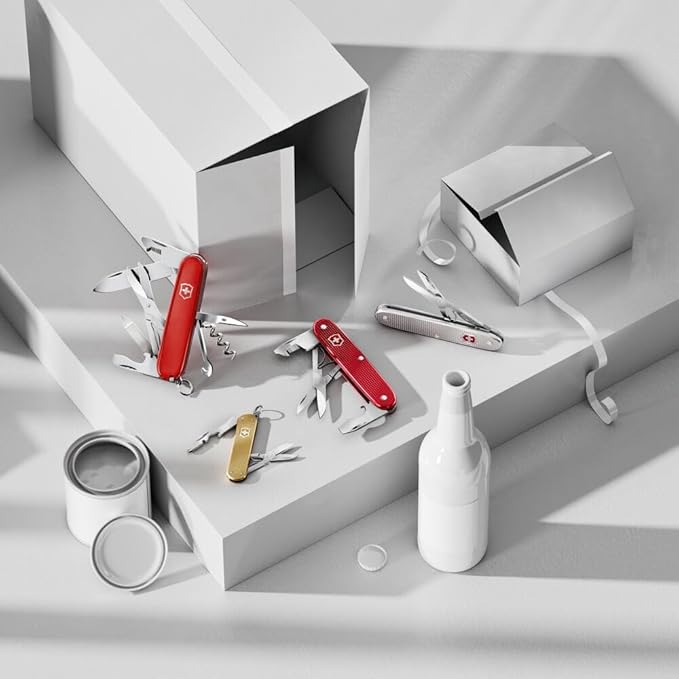 Victorinox Companion X Alox Pocket Tool with Precision Scissors, Single Function Tool, Compact, Lightweight, Swiss Made - Red