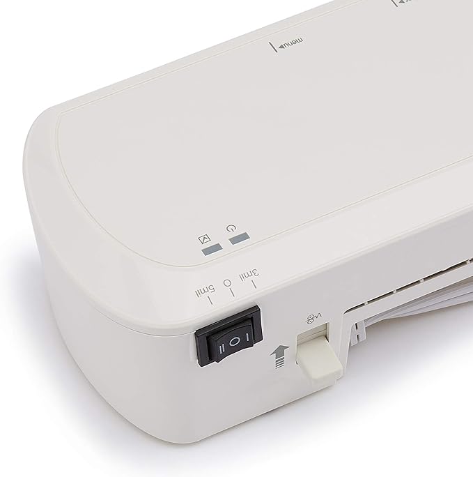Amazon Basics 12-Inch Thermal Laminator Machine, Easy to Use for Home Office or School,White