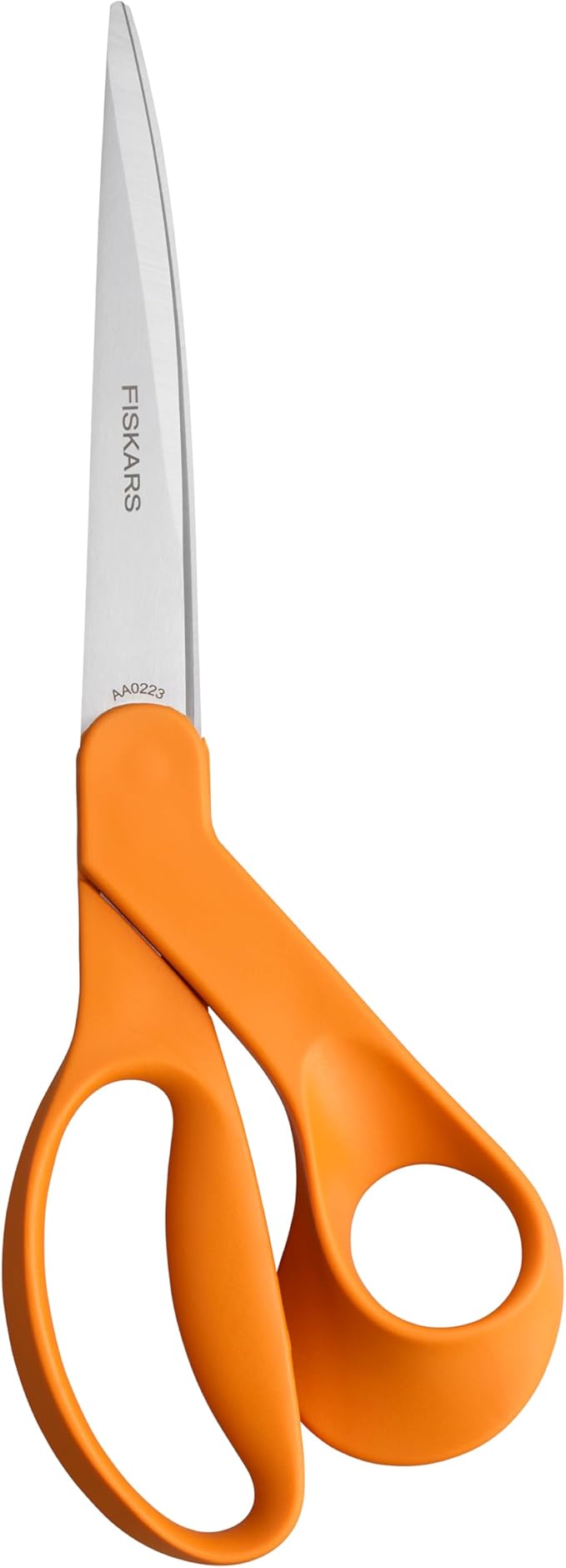 Fiskars 9-Inch Bent Dressmaker Shears, Orange, Stainless Steel Blades for Fabric Cutting, Ergonomic Handle for Comfort and Precision