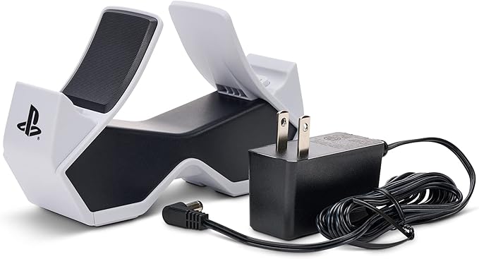 PowerA Twin Charging Station for Dualsense Wireless Controllers, Dualsense Controller Charging, Charge, Sony PlayStation, PS5, Officially Licensed - PlayStation 5