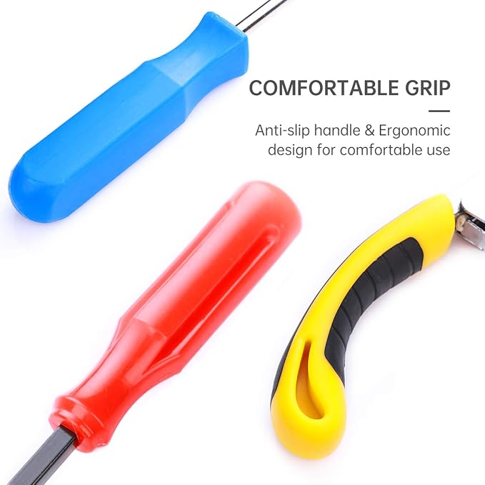 3PCS Upholstery and Construction Staple Remover with Tack Puller Tool, Nail Puller, Carpet Remover, for Removing All Kinds of Staples for Furniture, Floor, Wooden Case, Carton, Photo Frame
