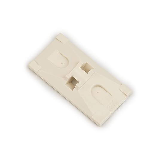3M Cable Tie Mounting Base CTB2X1BGA-C Black, 2-way Adhesive Mount