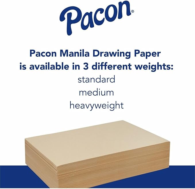 Pacon Medium Weight Manila Drawing Paper 12x18"