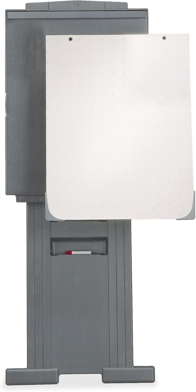 Quartet Easel, Adjusts 39 to 72 inches High, Collapsible, Portable, Whiteboard, Flipchart Holder, DuraMax Presentation, Gray (200E)