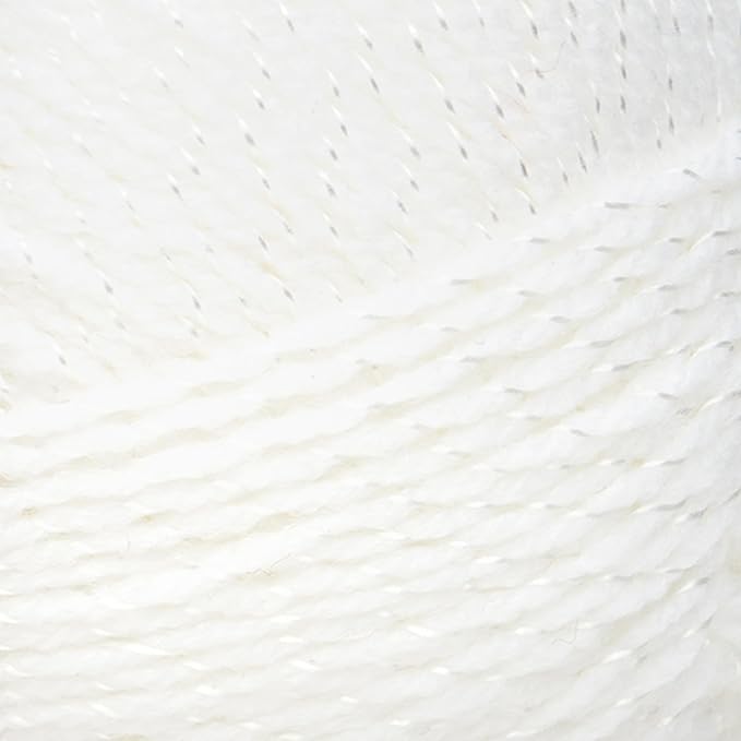 Lion Brand Yarn, Baby Soft Baby Blanket Yarn for Crocheting, Knitting, and Crafts, Baby White Pompadour, 1 Pack