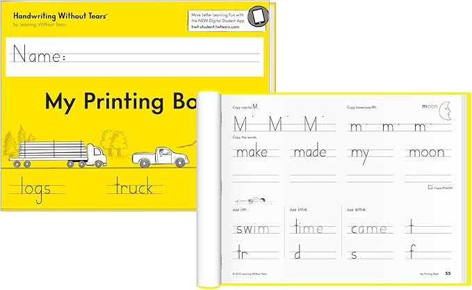 Handwriting Without Tears, 1st Grade Printing Bundle, Age 6+, 1st Grade+, Student Workbook, Writing Journal & Teacher's Guide, School & Home, Language Arts, Tutoring, Tiny Pencils, Desk Strip