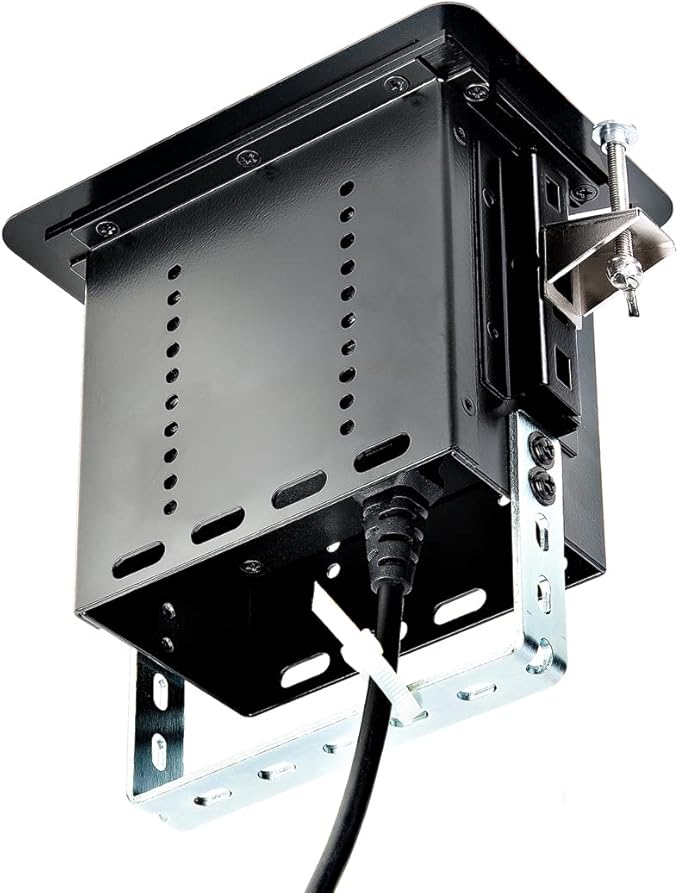 StarTech.com Single-Module Conference Table Connectivity Box - for Adding Power/Charging/AV/Laptop Docking Module (BEZ4MOD)