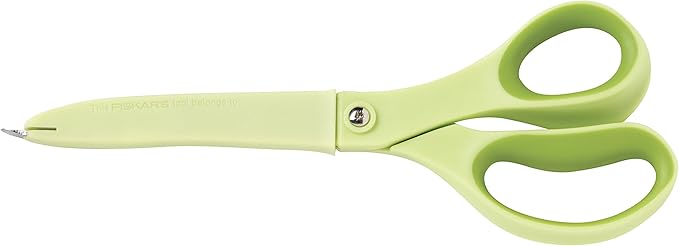 Fiskars 8 Inch Softgrip Non-stick Multipurpose Scissors with Sheath, Color Received May Vary (169920-1001)