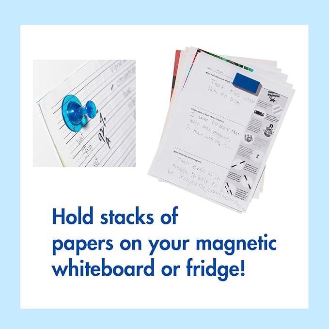 Dowling Magnets Magnetic Whiteboard Accessories Bundle-fridge magnets/teacher supplies/classroom must haves/strong magnets heavy duty/school supplies/magnets for whiteboard/office magnets. Item 735501