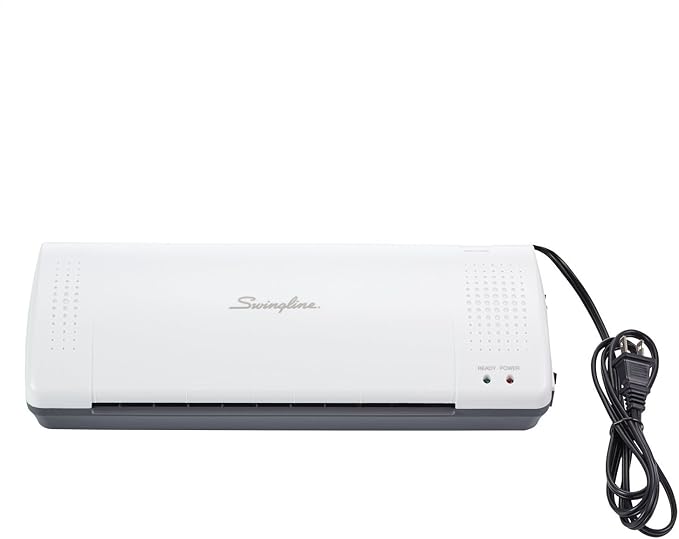 Swingline GBC Thermal Laminator Machine, Inspire, 9 Inch, Quick Warm-Up, 3 or 5 Mil, with 5 Standard Laminating Pouches for Home, Office and Classroom, Black (1701857)