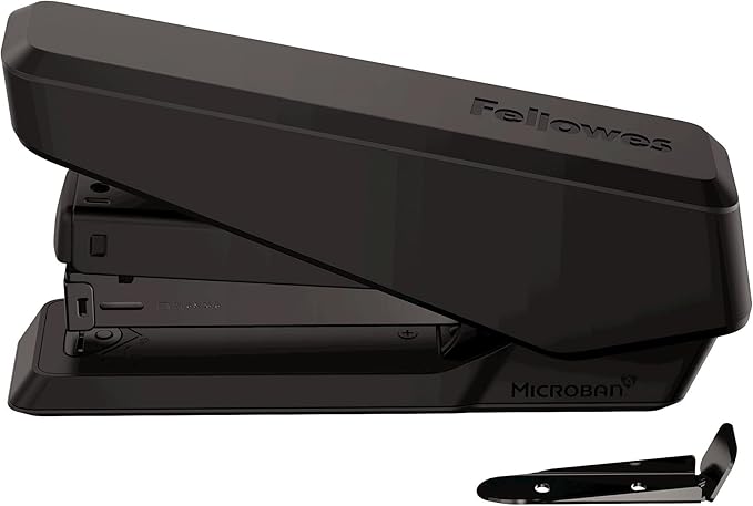 Fellowes LX850 EasyPress Office Stapler, Effortless One-Touch Stapler for Classroom, Home and Office, Holds Full Strip of Staples, 25 Sheet Capacity, Black