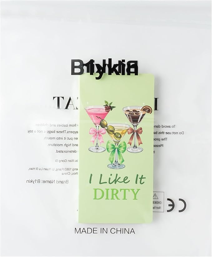 B1ykin Cute Sticky Notes Set - I Like It Dirty Self-Stick Notes Pad, 550 Sheets Writing Memo Pages Sticky Notepad for Teacher Appreciation Gifts, School Office Party Favors Supplies (Martini)