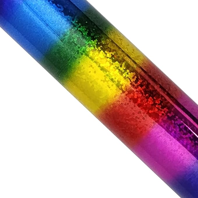 Foil for Laminator and Laser Printer, Foil for Toner, Special Colors, Roll of 12.6 Inches x 32.8 Feet (Rainbow Glitter)
