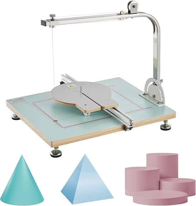 VEVOR Hot Wire Foam Cutter, 58W Electric Styrofoam Cutter with Variable Temperature Control, Portable Tabletop Cutting Tool with 10.24" Max. Cutting Thickness for Foam, KT Board, Low-Density Sponge