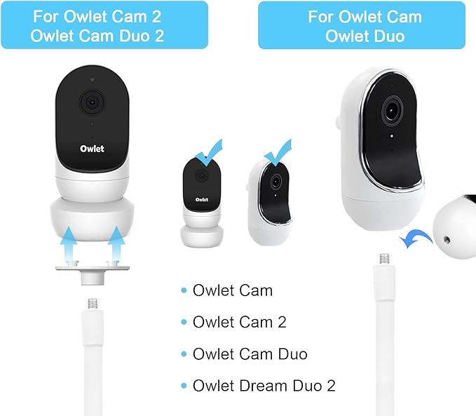 Baby Monitor Floor Stand Compatible with Hellobaby ,Infant Optics,Nanit Pro, Owlet Cam/Cam 2 Baby Monitor, Adjustable Height 67",Also fit for Cameras with 1/4 Thread Connection,Universal Camera Stand