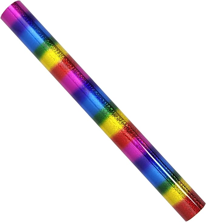Foil for Laminator and Laser Printer, Foil for Toner, Special Colors, Roll of 12.6 Inches x 32.8 Feet (Rainbow Glitter)