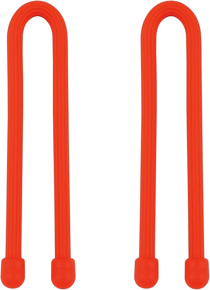 Nite Ize Gear Tie 6" Bright Orange Reusable Rubber Twisty Ties (3-Pack of 2)3