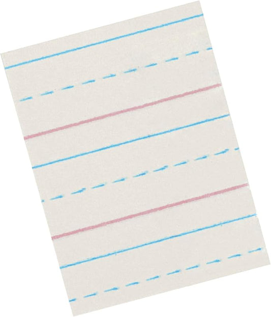 School Smart Zaner-Bloser Writing Paper, Handwriting Practice Lined Paper, Grade 2 to 3 Learning, 1/2 Inch Rule, 10-1/2 x 8 Inches, 500 Sheets