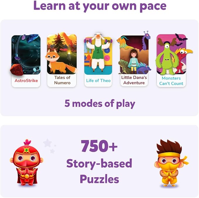 PlayShifu Math Games for Kids 5–7 – Plugo Count | STEM Learning Toy with Numbers & Operators | Fun Interactive Math Kit | Christmas Gift for Children