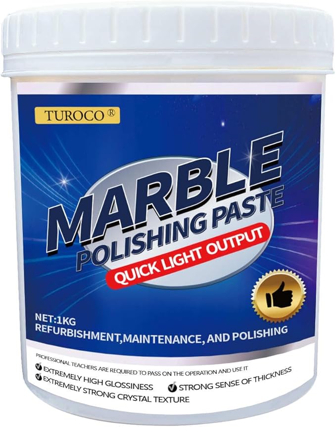 Marble Polishing Paste – Surface Repair Compound for Countertops, Showers & Floors – Scratch & Dullness Remover, Restores Shine on Quartz, Travertine & Natural Stone – 2.2LB