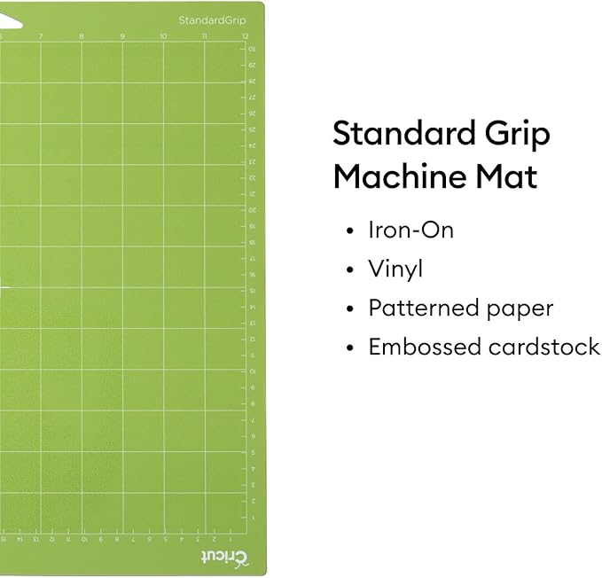 Cricut StandardGrip Cutting Mat Pack (6 Count, 12in x 12in) - for Explore & Maker Machines