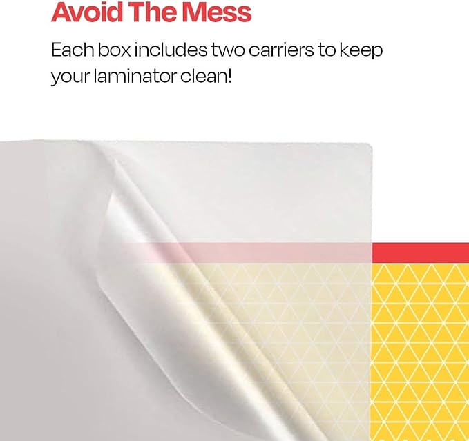 School Smart Laminating Pouches, 12 x 15 Inches, 3 mil Thick, Pack of 100