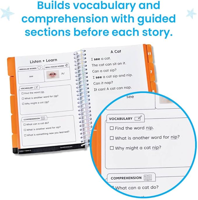 hand2mind Guided Phonics + Beyond Decodable Books Unit 2, CVC Books for Beginning Readers, Science of Reading Classroom Materials, Learn to Read Leveled Readers, Preschool Curriculum for Teachers