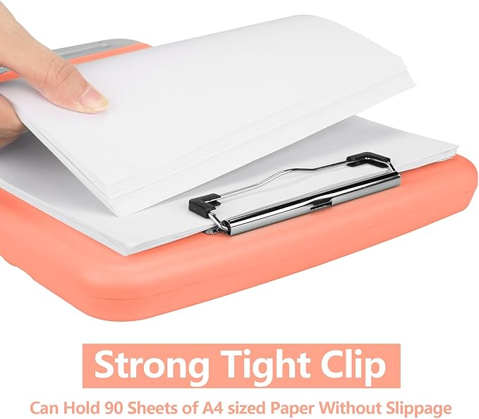 SFLHHDM Plastic Clipboard with Storage, High Capacity Clip Boards 8.5x11 with Storage, Heavy Duty Nursing Clipboards Folder, Clipboard Cute, Letter A4 Size Clipboards with Storage for Teachers, Nurse