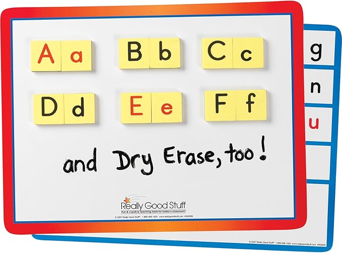 Really Good Stuff EZread Magnetic Word Building Kit - 1 Tray, 52 Letters