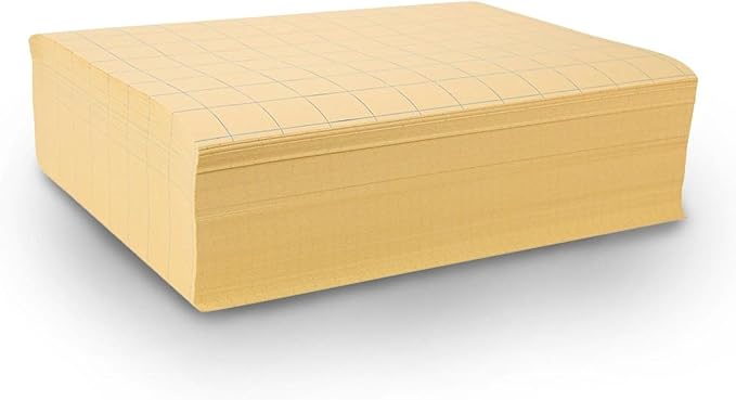 School Smart Graph Paper, 1 Inch Rule, 9 x 12 Inches, Manila, Pack of 500 - 085481