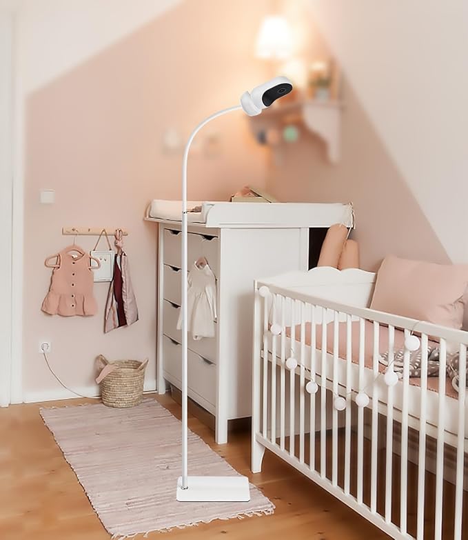 Baby Monitor Floor Stand Compatible with Hellobaby ,Infant Optics,Nanit Pro, Owlet Cam/Cam 2 Baby Monitor, Adjustable Height 67",Also fit for Cameras with 1/4 Thread Connection,Universal Camera Stand